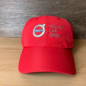 Volvo Hat Cap Strap Back Red Performance Car Open Auto Brim Adjustable